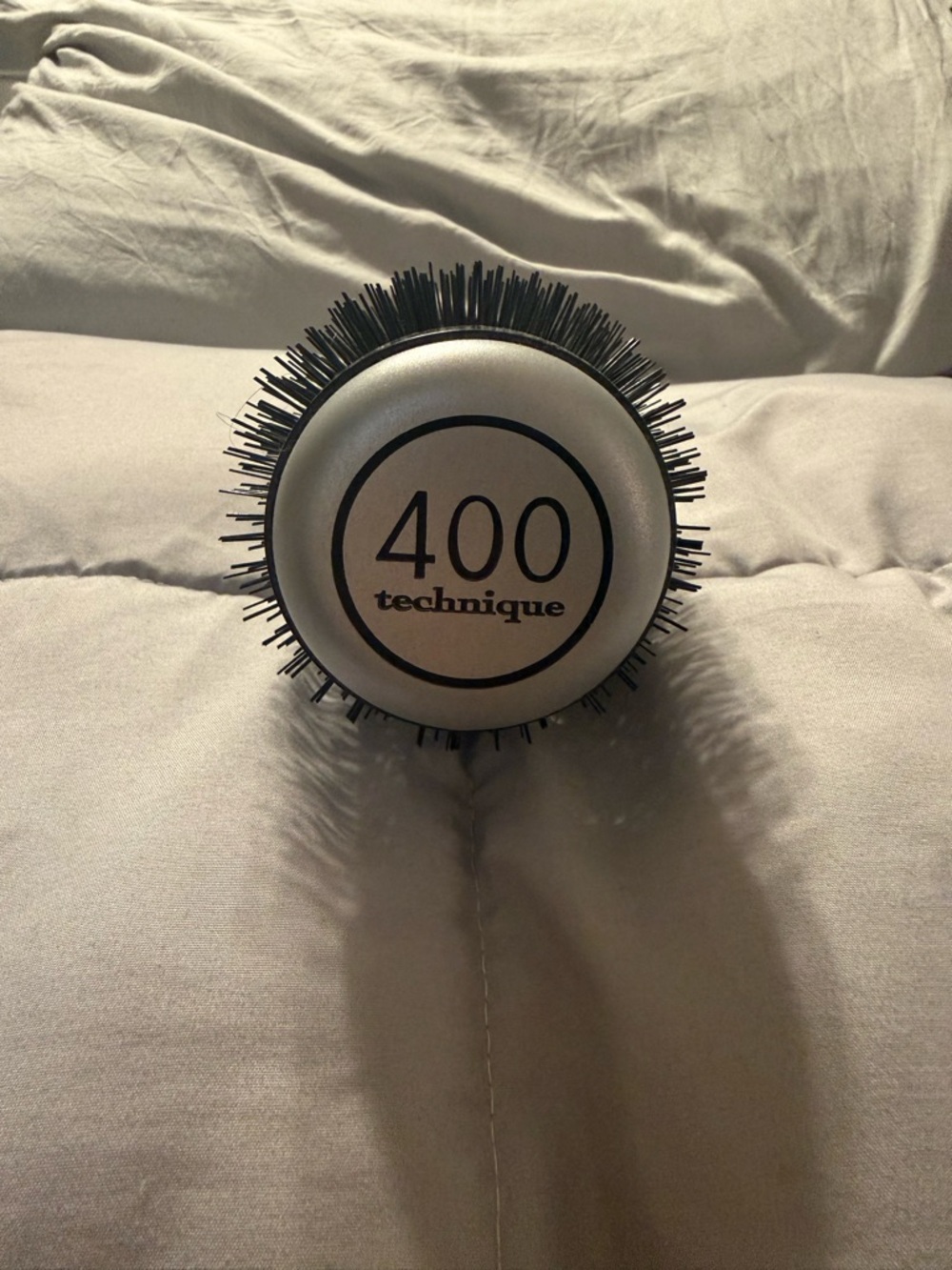 400 Silver and Black Round Hair Brush